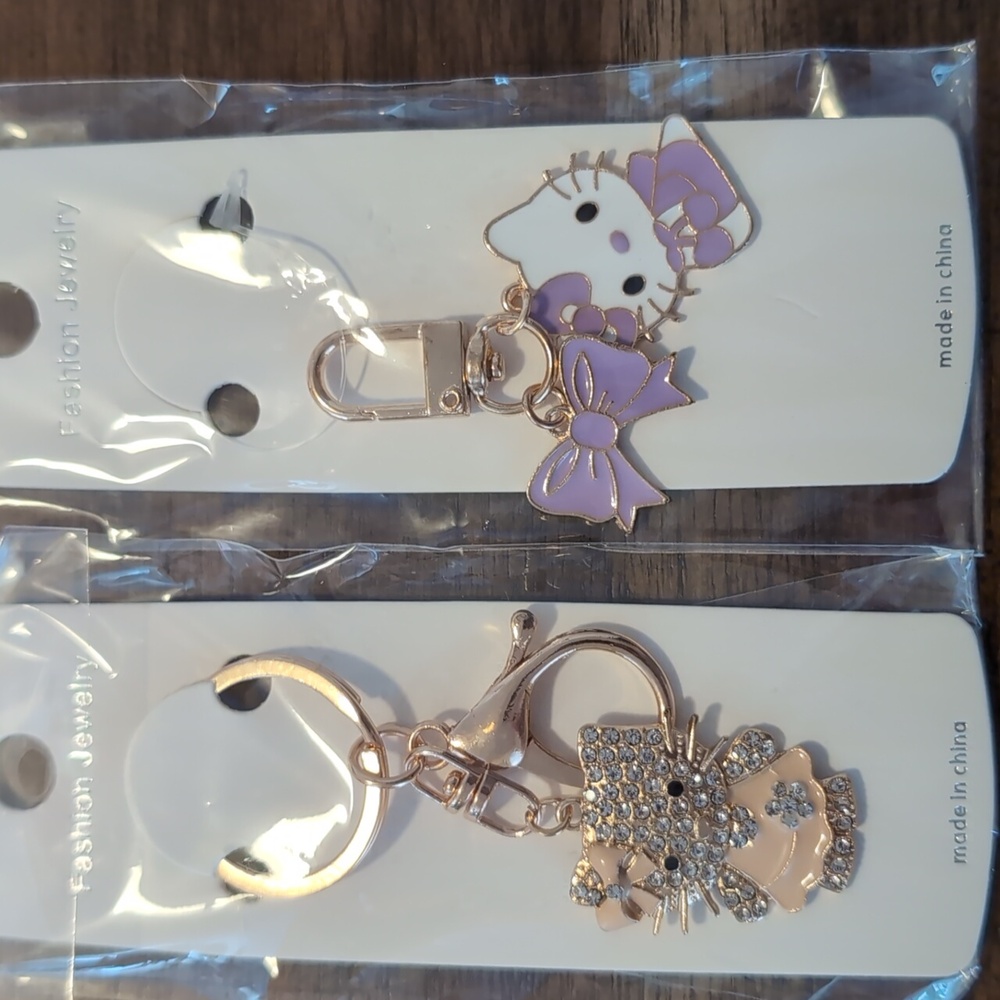 Hello kitty fashion keychain and purse charm